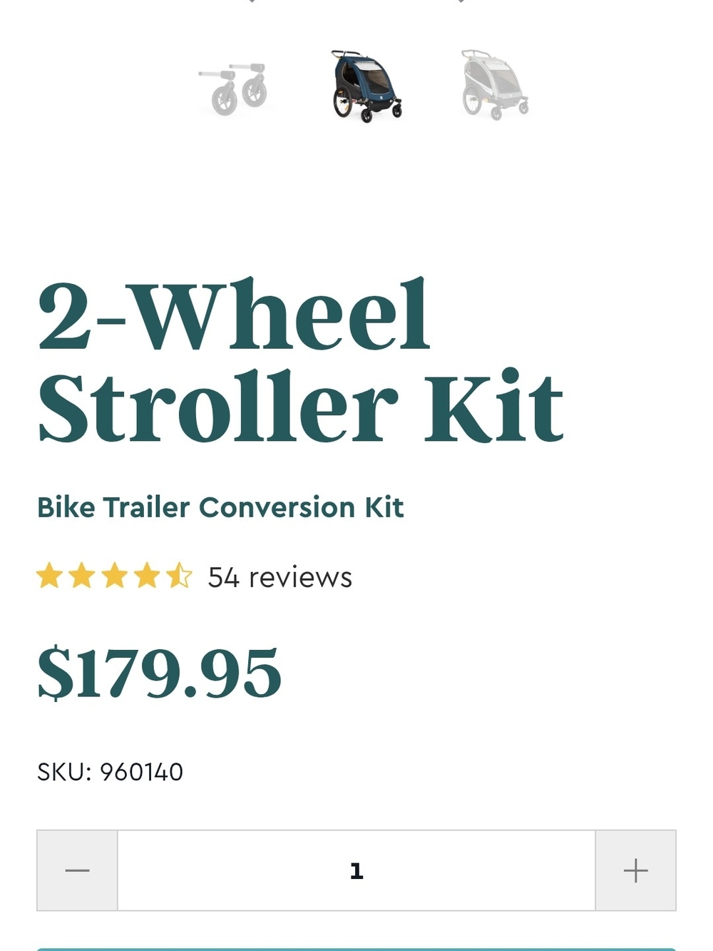 Burley 2-Wheel Stroller Kit - Picture 4 of 4
